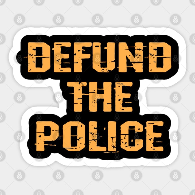 Defund the police. No racist cops. We all bleed red. United against racism. Silence is violence. End police brutality. Fuck white supremacy, privilege. Abuse of power. Black lives matter. Sticker by IvyArtistic